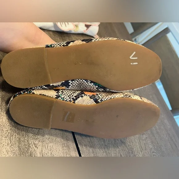 Madewell The Cory D-Orsay Flat Snake Embossed Leather Women’s Size 9 
Slip On - Picture 9 of 11